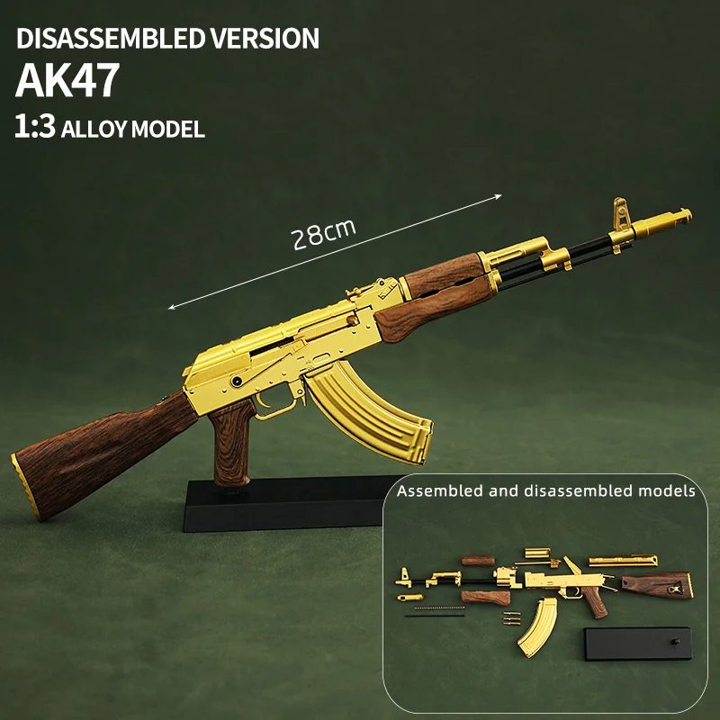 100％本物保証！ Toy Metal 1:3 Gun Rifle Sniper Mini AK47 Alloy Zinc Model トイガン