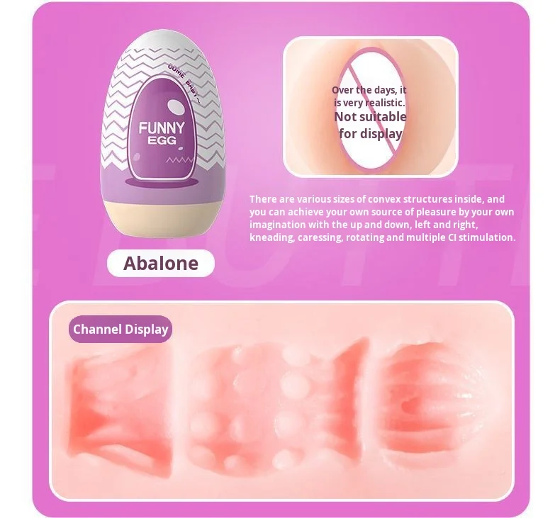 Egg-shaped masturbator portable design comparison with common items