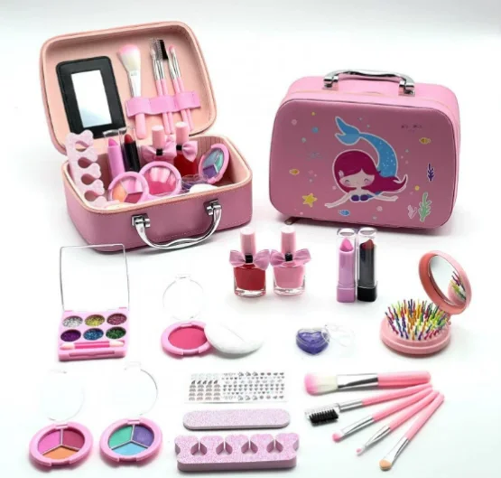 Makeup Kit for Kids Washable, Real Cosmetics for Girls