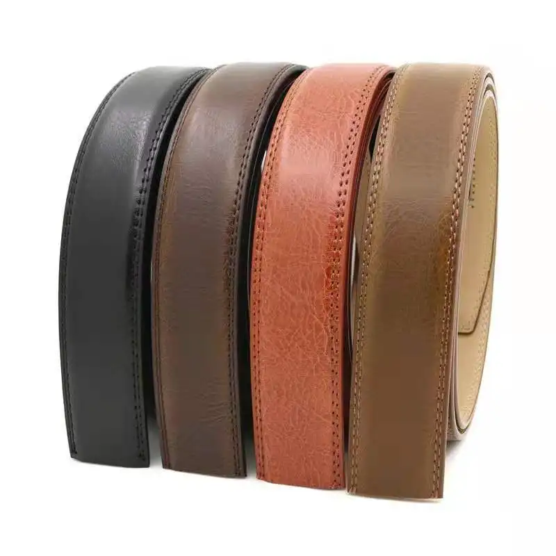 genuine leather belt no buckle