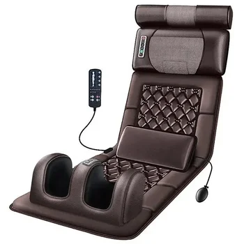 Yuekan Multifunction Massage Cushion Shiatsu Electric Vibration Neck Massager Hot Air Pressure Folding Back Massage Mattress