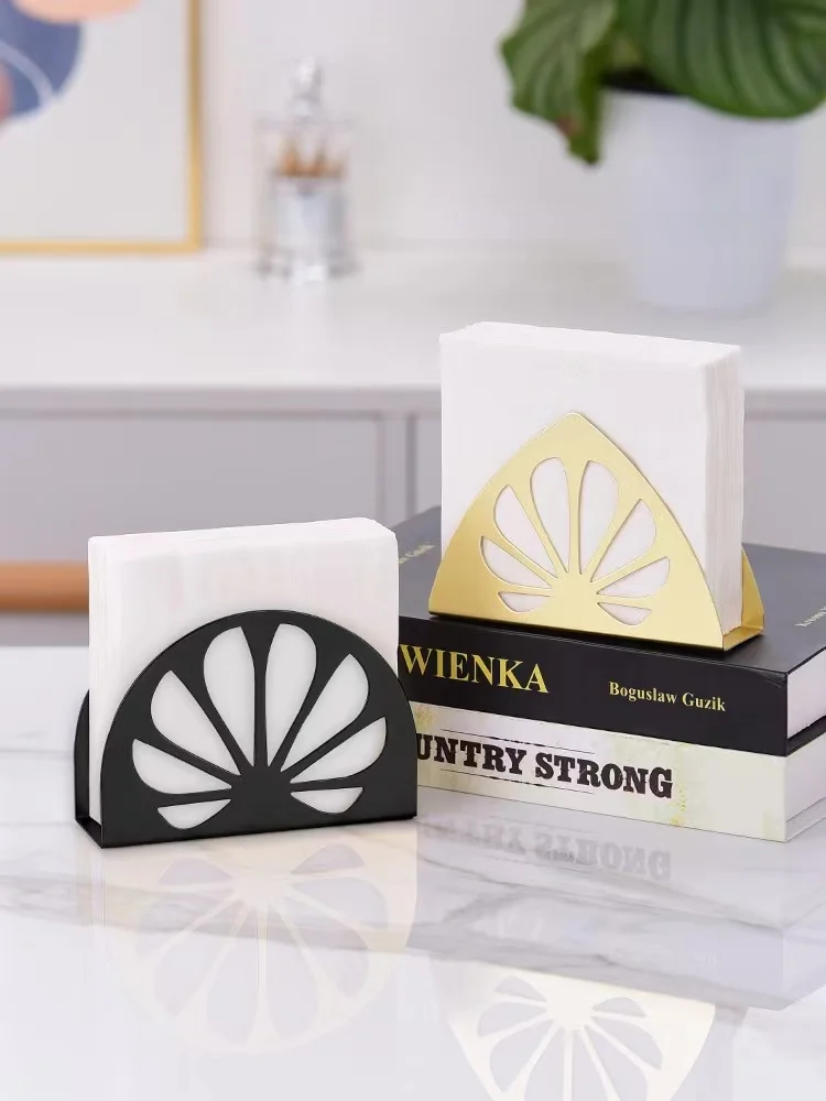 BSCI Manufacturer Free Design Sample Custom Variety Shaped Tissue Holder Table Metal Napkin Paper Holder