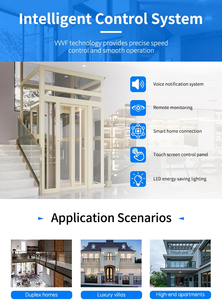 Vill R Proof Minimalist Design Rust-Proof Hydraulic Villa Elevator for Coastal Area ...