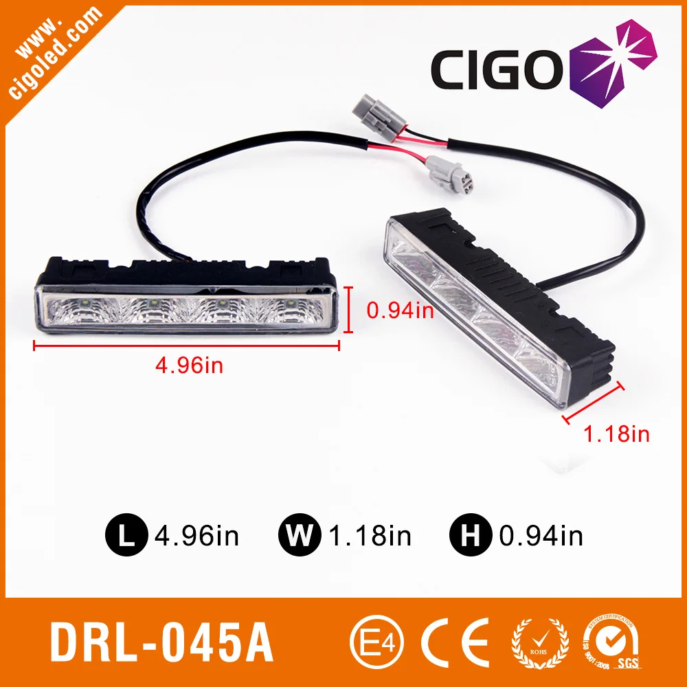 Auot Daytime Running Light Car Led Warning Strobe Light 3000lm Drl045a