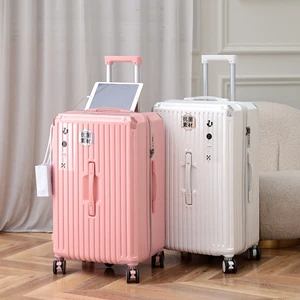 Large Capacity 20/24/26/28 Inch Female Suitcase Fashionable Classic Design Shock Absorber Brake Universal Wheel Password Luggage