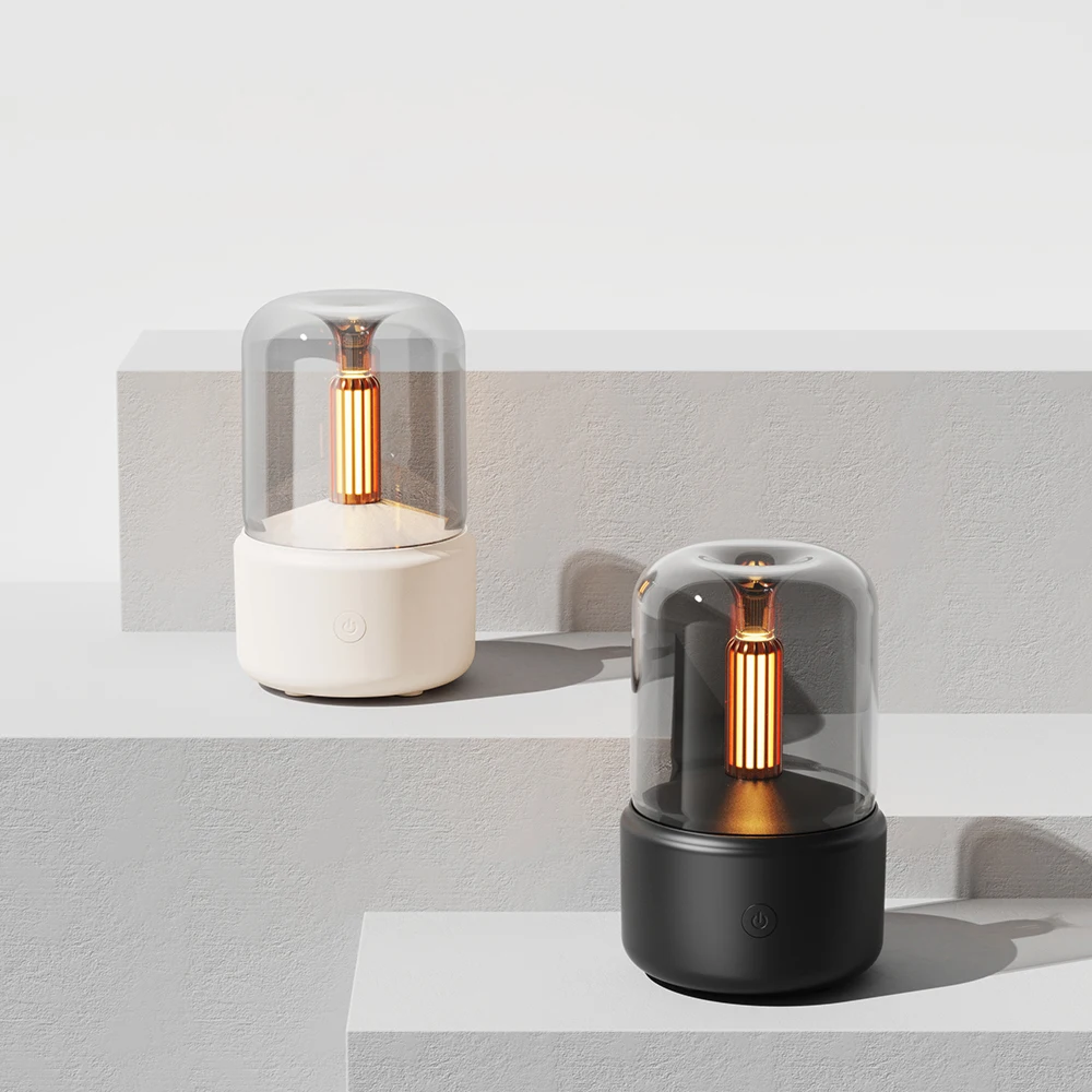 Electric Aroma Essenti Oil Diffuser Machine Lamp Custom  Hotel Aroma Diffuser Bathroom Candlelight Shape Design DQ702