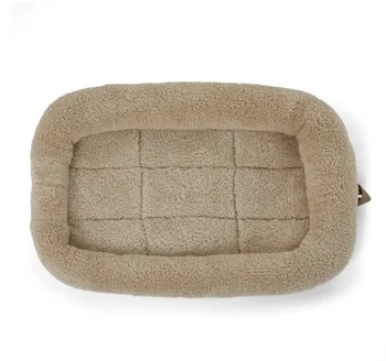 Advanced Custom Ultra Soft Reversible Fleece Crate Bed Mat Faux-sherpa Padded Bolster Dog Crate