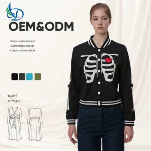 Autumn Casual Coat Short Heart-shaped Skeleton Jacket Single Button