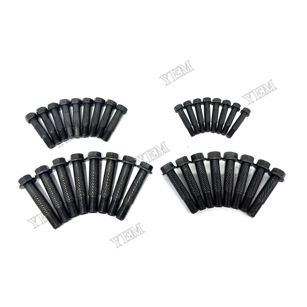 3TNV70 3TNV74 3TNV76 3TNV80 Connecting Rod Bolt High Performance Compatible for Yanmar Engine Connecting Rod Screw