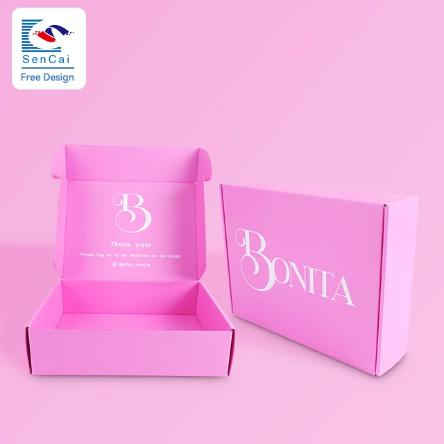 Fashion Design Customized Logo Beautiful Corrugated Paper Box For Gift Packaging supplier