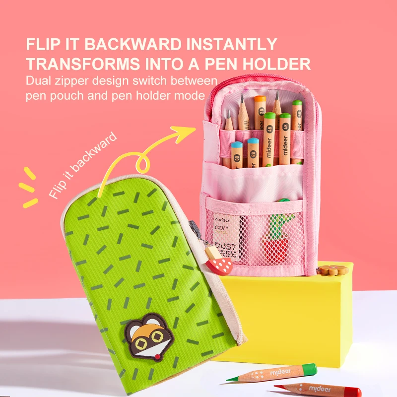 MideaMD6371アーティストリバーシブルツインズペンポーチ-ピンク