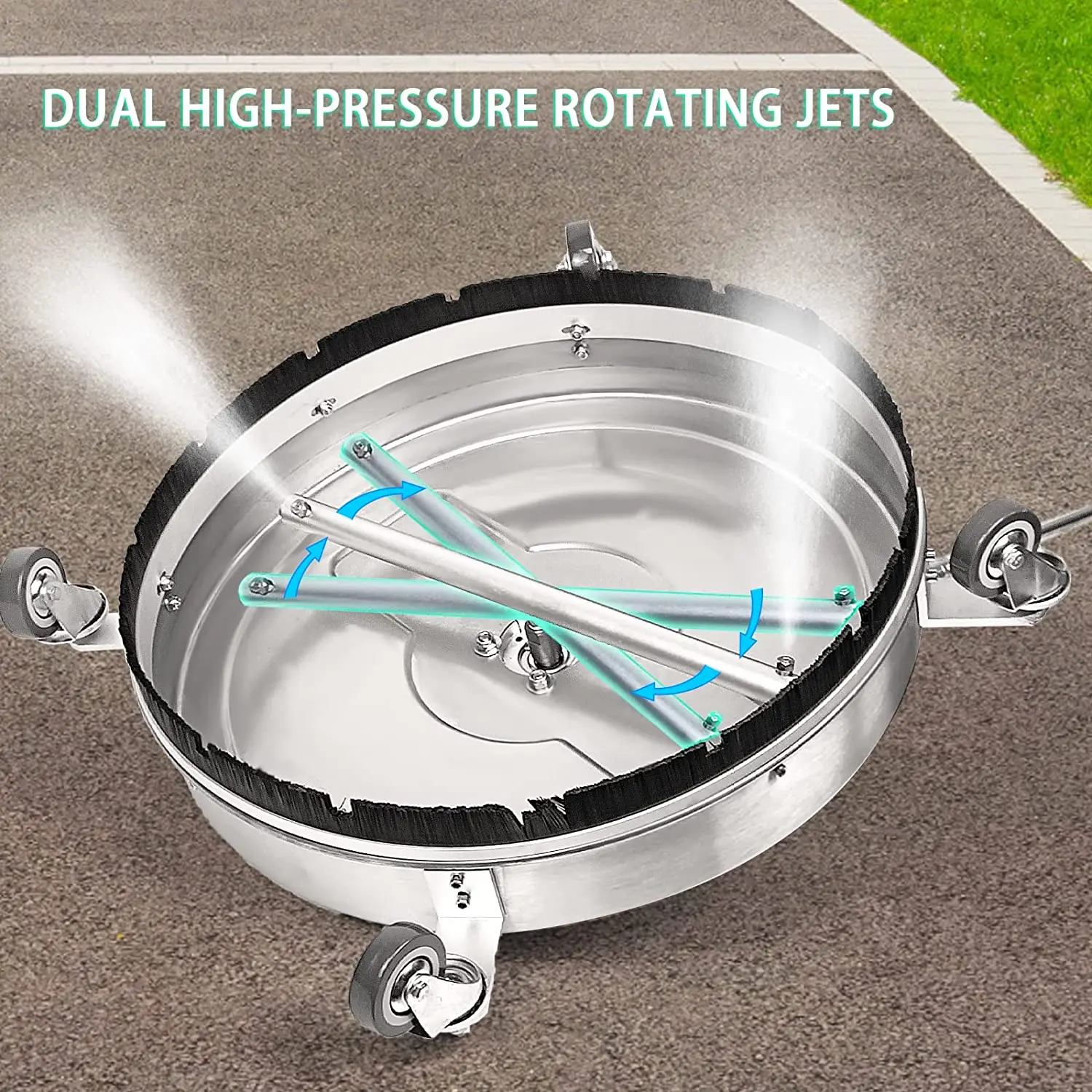 20" Floor Scrubber Best Concrete Pressure Washer Attachment Surface