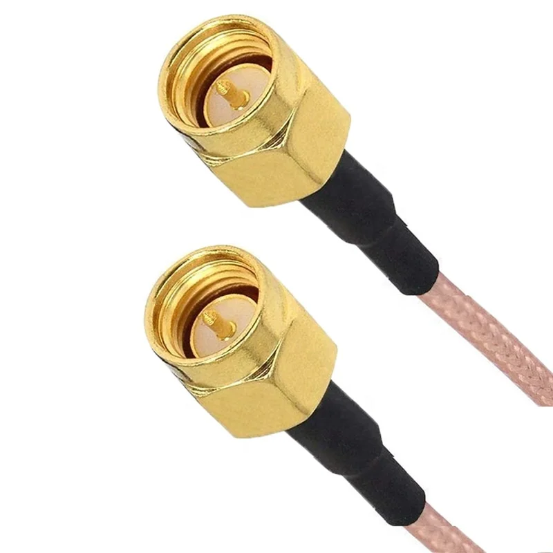 Manufacture RG179 50ohm RF Coaxial Cable Assembly with MCX R/A Plug to SMA or MCX R/A Plug Connector