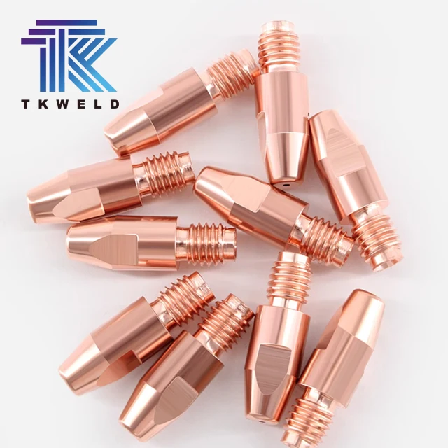TKweld MIG Welding Contact Tip Various Sizes 1.0 0.8 1.4 1.6 Binzel 36KD 501D Cucrzr Copper Material Soldering Supplies