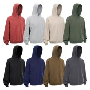 New Autumn and Winter 430G Plush Warm Hooded Basic Men's Clothing Loose and Versatile Sweatshirt