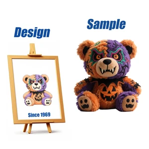 Shengye Custom Animal Halloween Dual Color Designed Teddy Bear Plush Doll Bear Plush Keychain Toys Kids Stuffed Animal Soft Toy