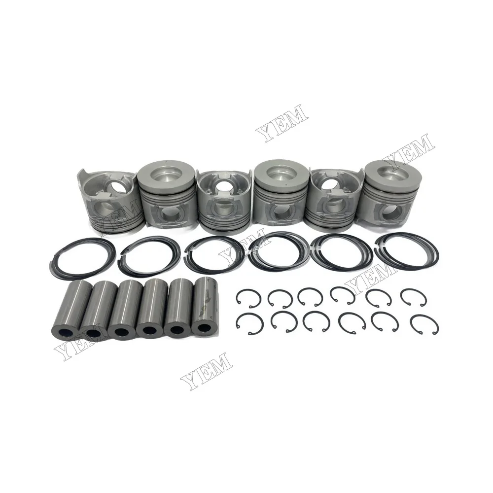 Stock Complete Engine Pistons With Piston Rings Suitable for Isuzu 6HK1 Engine Parts 5