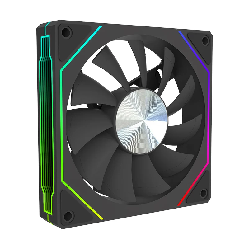 静音横置PC 风扇和冷却定制静音rgb风扇，带控制argb 6PIN PWN Lovingcool工厂批发