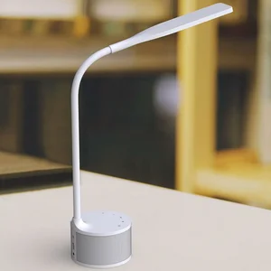 2 in 1 3 Light Colors Touch Dimmable LED Desk Lamp With BT Speaker and USB Port Charging