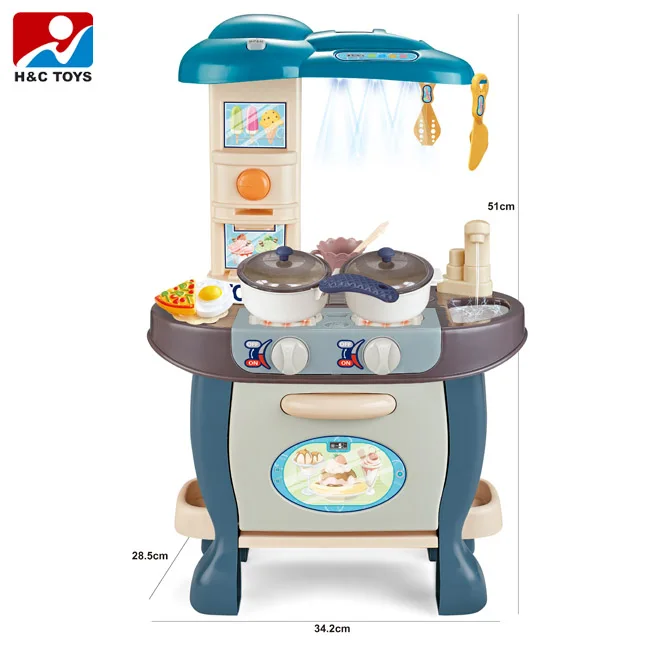 Children Pass the House Educational Cartoon Tableware Table Has Lights Spray Faucet Water Comes Out Toys for Kids