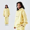 Sudadera con capucha amarillo claro