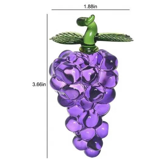 Handmade Crystal Grape Figurine Collectibles - Ornament Decor