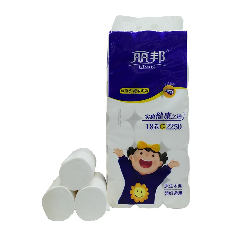 Hot Sale 3/4/5/6 Plys Ultra Soft 100 Virgin Pulp Toilet Tissue Cheap