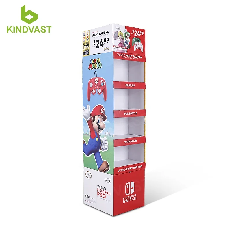 Cardboard Product Display for Video Game Display Stand Game Display Rack