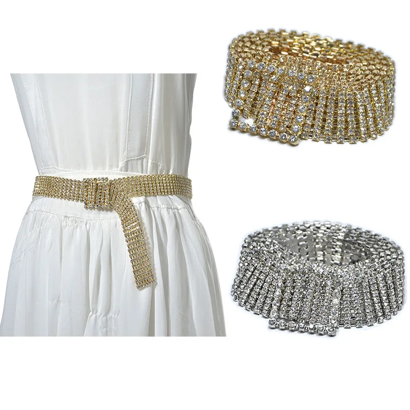 rhinestone waist belt