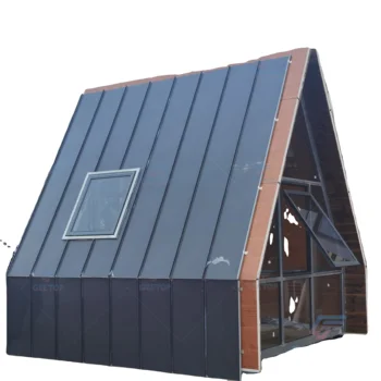 9sqm warehouse steel structure A frame cabin triangle tiny house small loft design a frame marketing for indoor