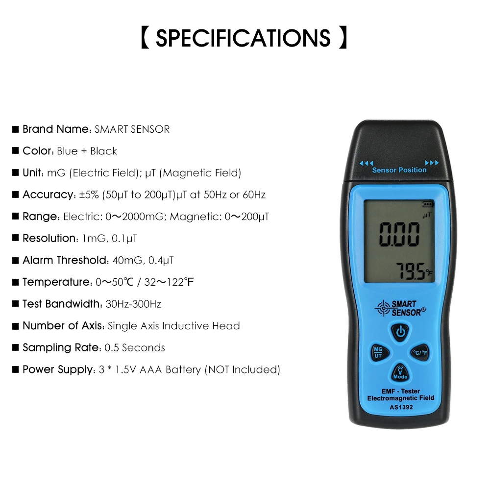 As1392 Nuclear Radiation Detector Lcd Emf Meter Field