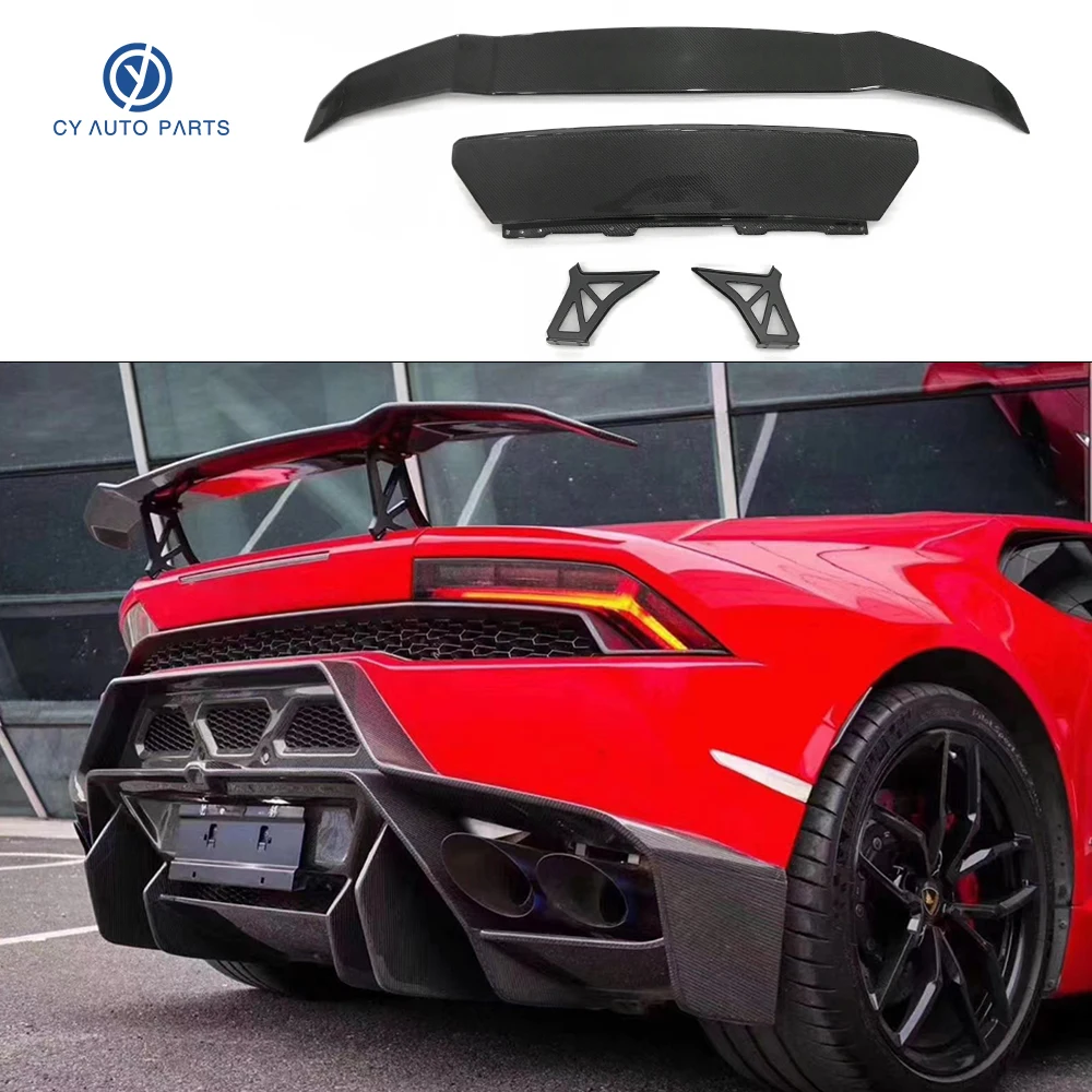 Carbon Fiber V Style Rear Wing Trunk Lip Tail Spoiler For Lamborghini  Huracan Lp610 - Buy Spoiler,Lip Tail Spoiler Product on 