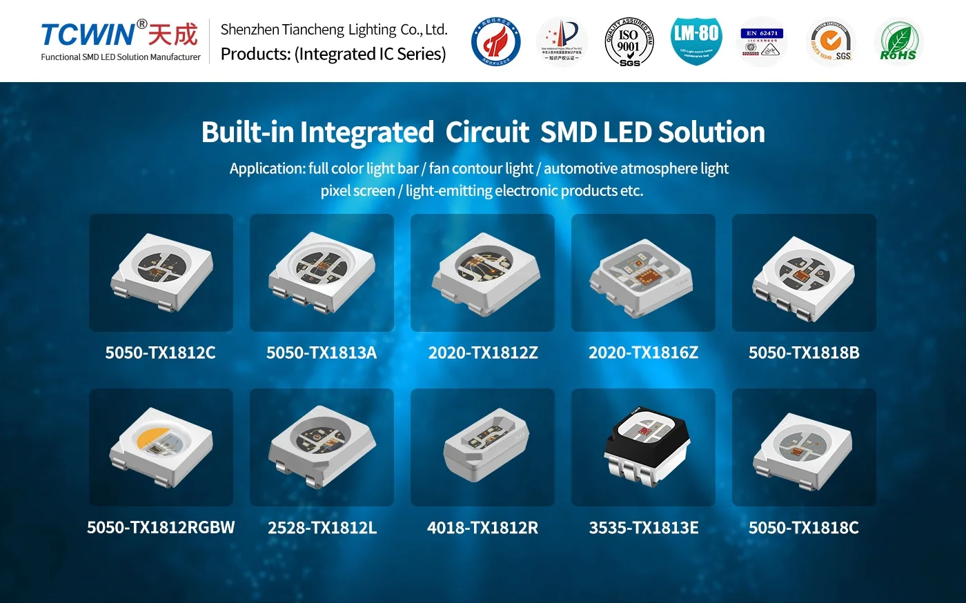 Хороший эффект теплоотвода 1,5 Вт 5053 RGB smd светодиодный Диод для сценического освещения