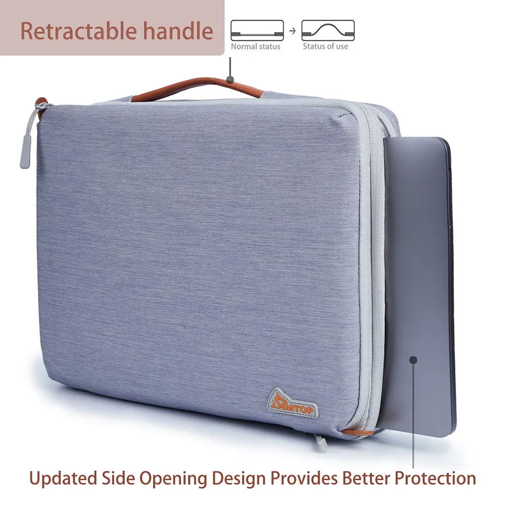 product laptop cover macbook 14 inch simple business case ultra thin lightweight folding design water sleeve soft dnb36 for custom-3