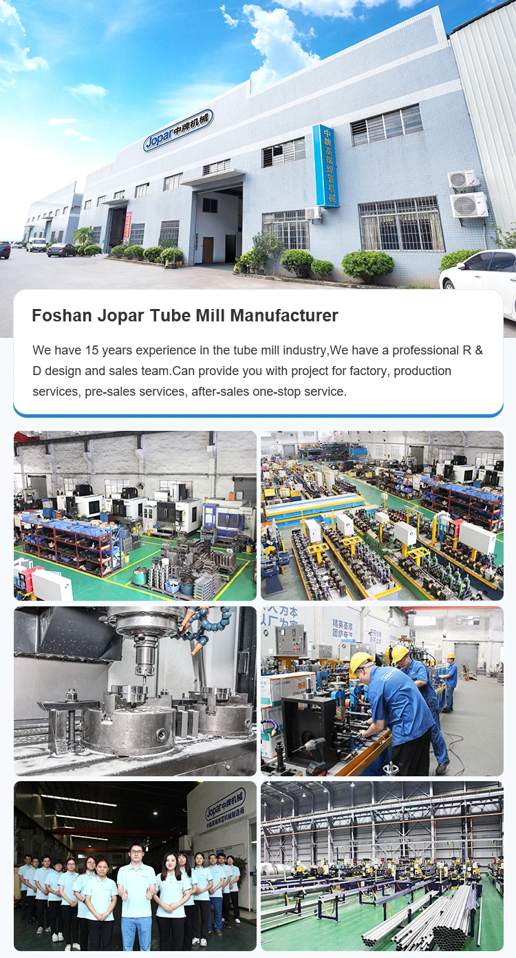 Jopar Factory Price 304 / 201 Ss Coil Decoration Square Pipe Making Machine Tube Mill Buy