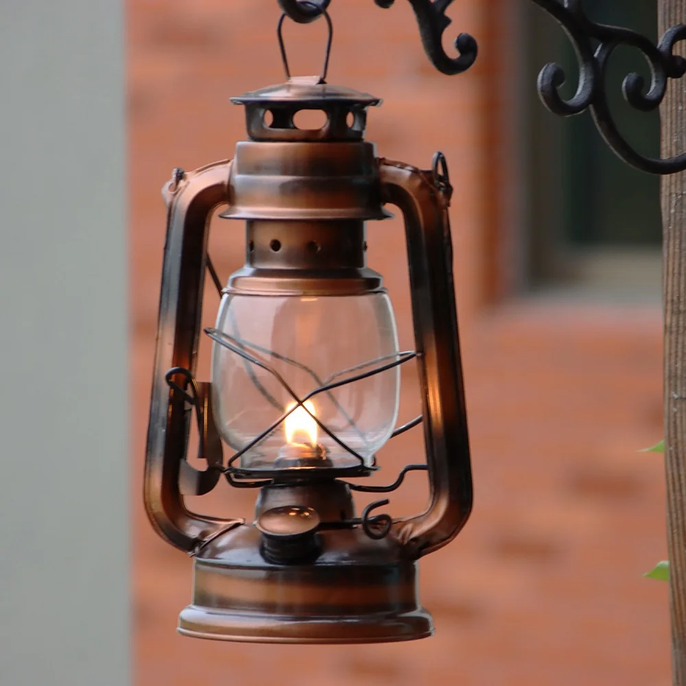 PRETYZOOM Lampada Olio Da Camera in Lanterna Cherosene Vintage Illuminazione Antica Decorazioni Per Interni Ed Esterni