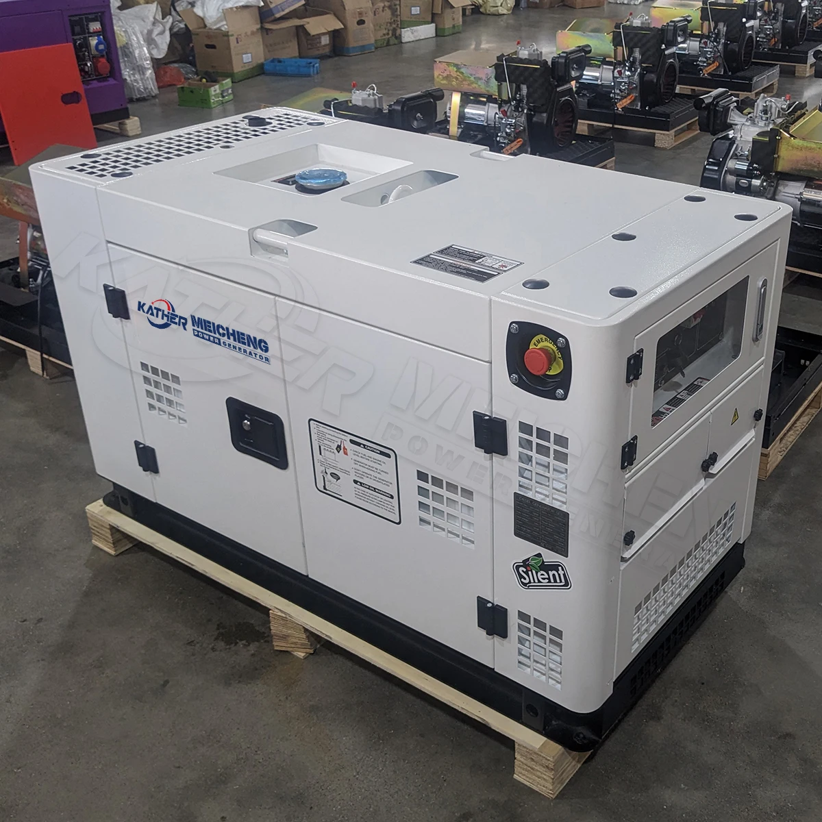 Portable 50Hz/60Hz Super Silent Diesel Generator 20kva 50kva 100kva 200kva 300kva kw Durable High Power Diesel Generator 80Kva