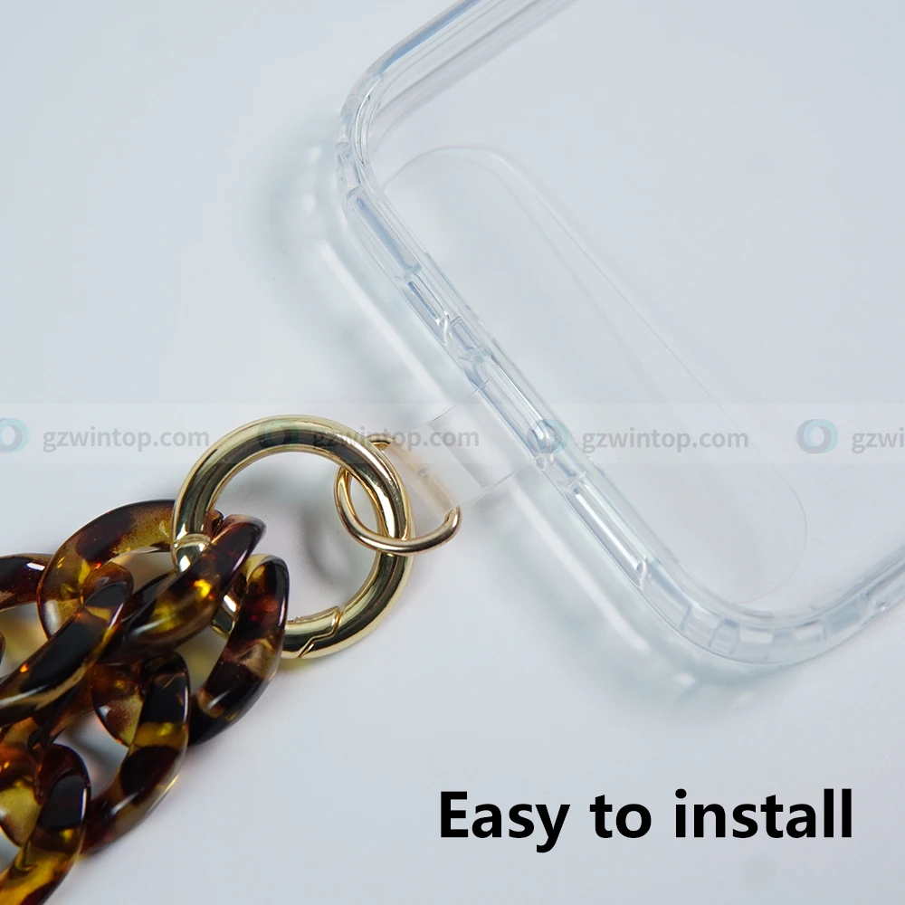 Acrylic Chain For Phone Holder Custom Logo Charm Phone Case Fashion