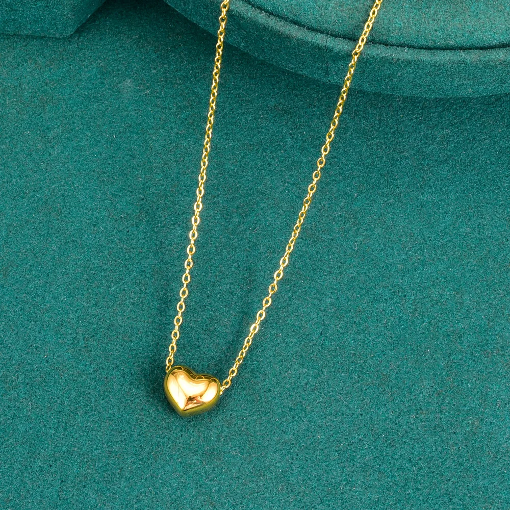 Fashion Jewelry Wholesale 316l Stainless Steel Necklaces Heart Design