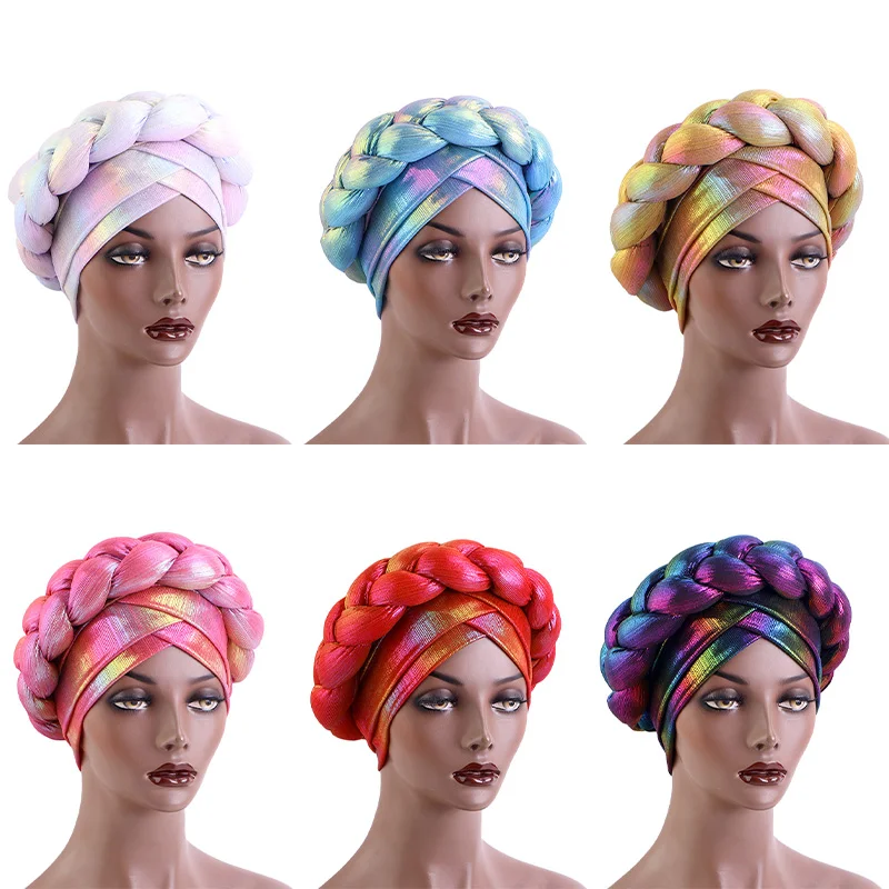 Bohemia Print Muslim Turban Scarf For Women Islami... - Grandado