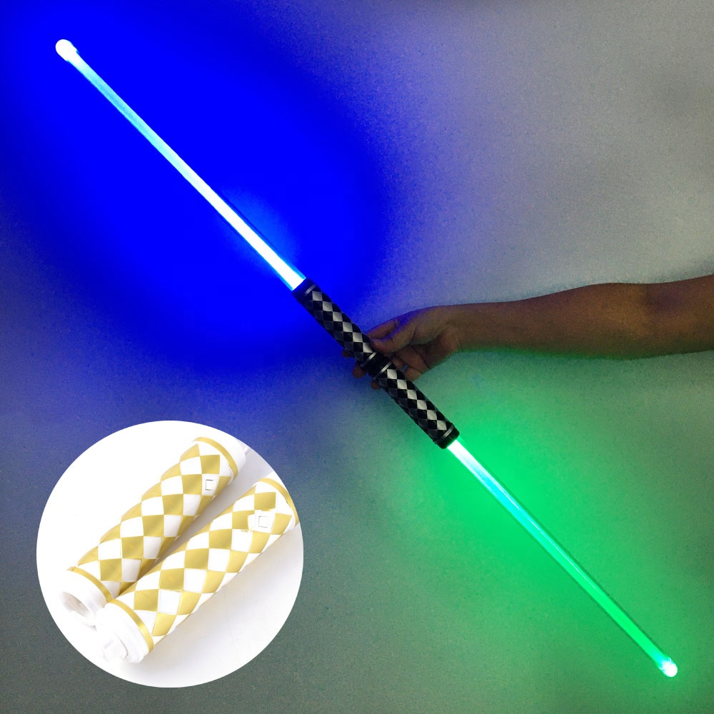 
 Оптом Звездные войны Espadas пластиковый красочный свет галактика двойное лезвие лазерный меч Хэллоуин световой меч игрушка  