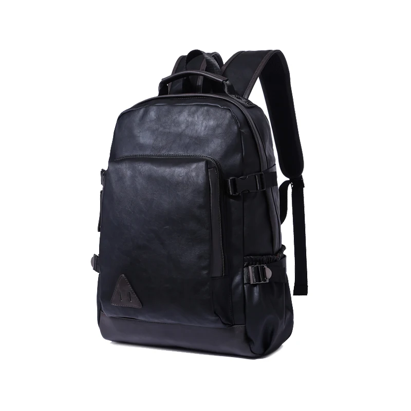 blank black backpack