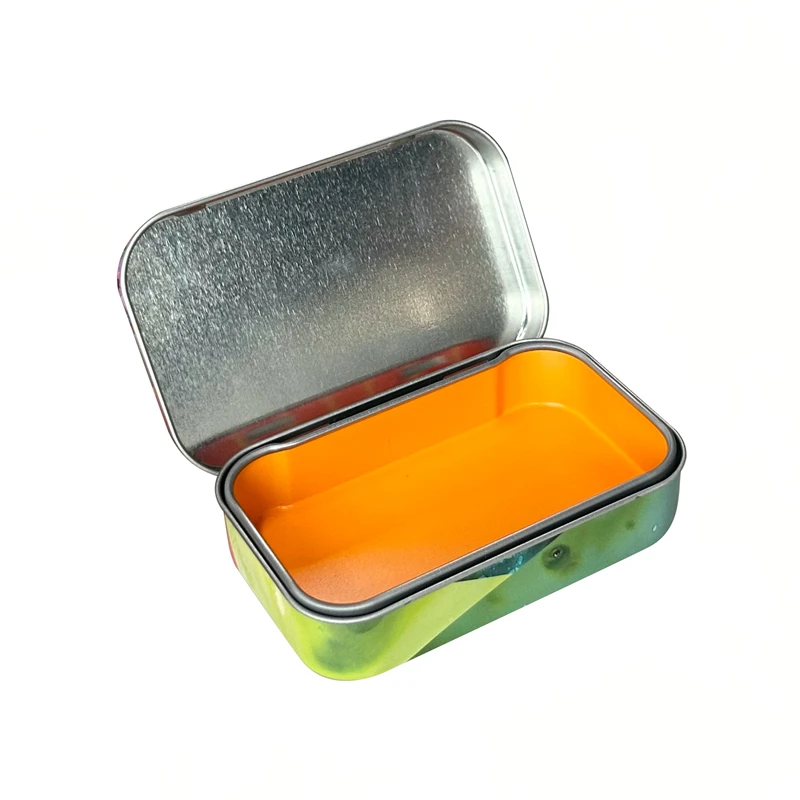 Child Resistant Cannabis Hinge Tin Box