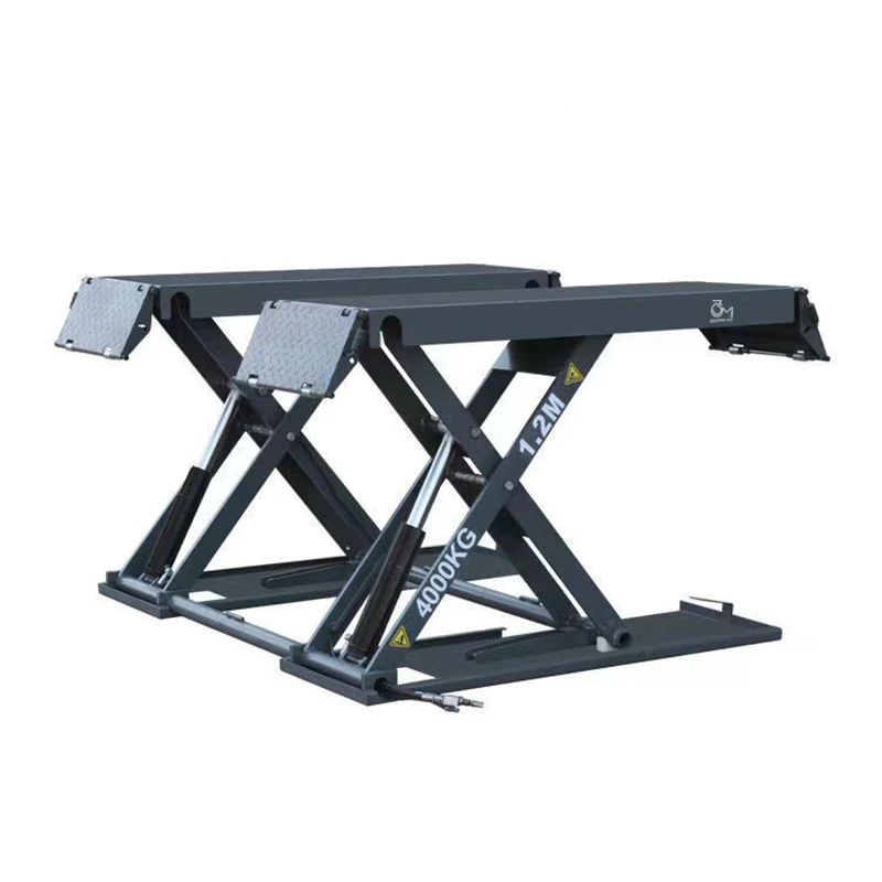 4000kg Expprted German Industrial Midposition Scissor Lift Double Cylinder Hydraulic Scissor