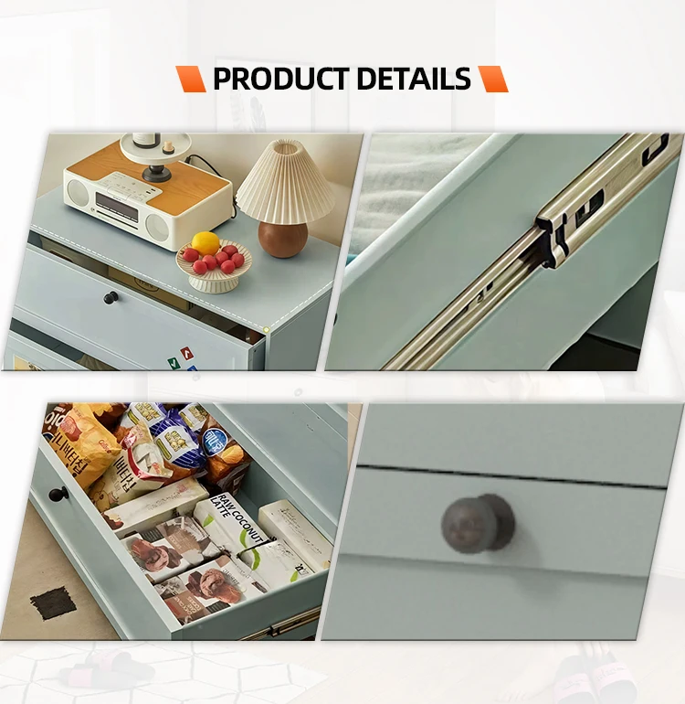 Nordic Bedroom Furniture Chest of Drawers Metal 5 Drawer Storage Dresser manufacture