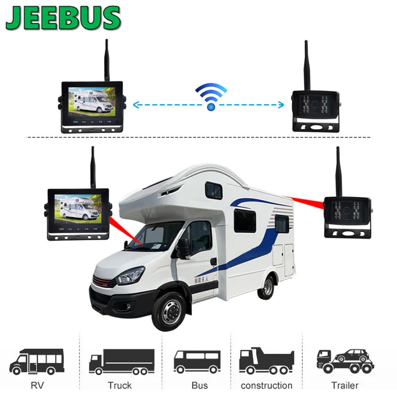Waterproof Night Vision Backup Car Reverse Wireless WIFI Security Camera Monitoring for Truck