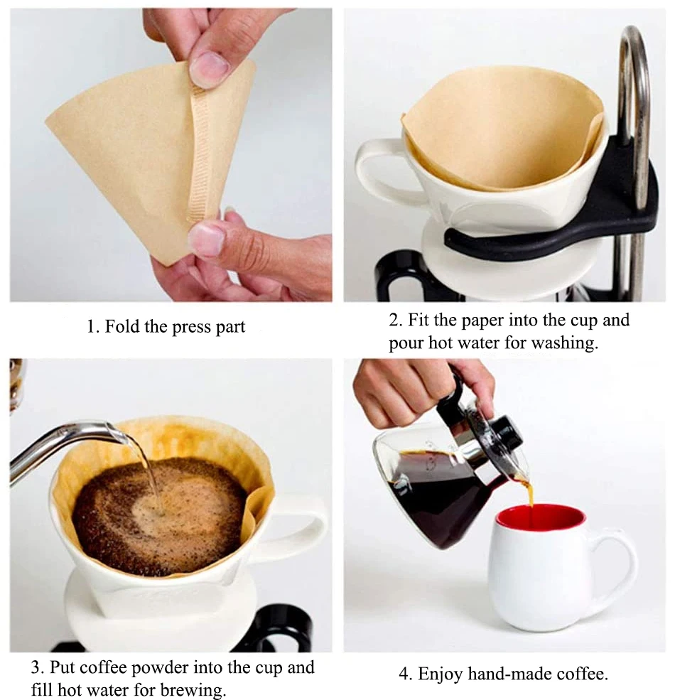 Best Selling Food Grade V60 Single Use Pour Over Cone Chemex Bonded