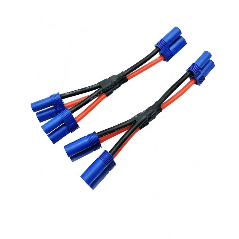 Original EC2 EC3 EC5 EC8 Series Adapter Serial Connector With Battery Power Silicone Pigtail Cable Assembly Wire Harness