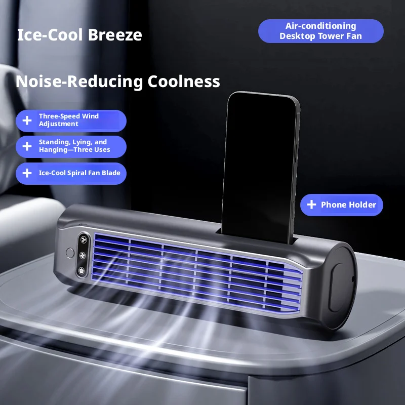 Tower Fan, Portable, Tangential, 2000mAh - detail 4