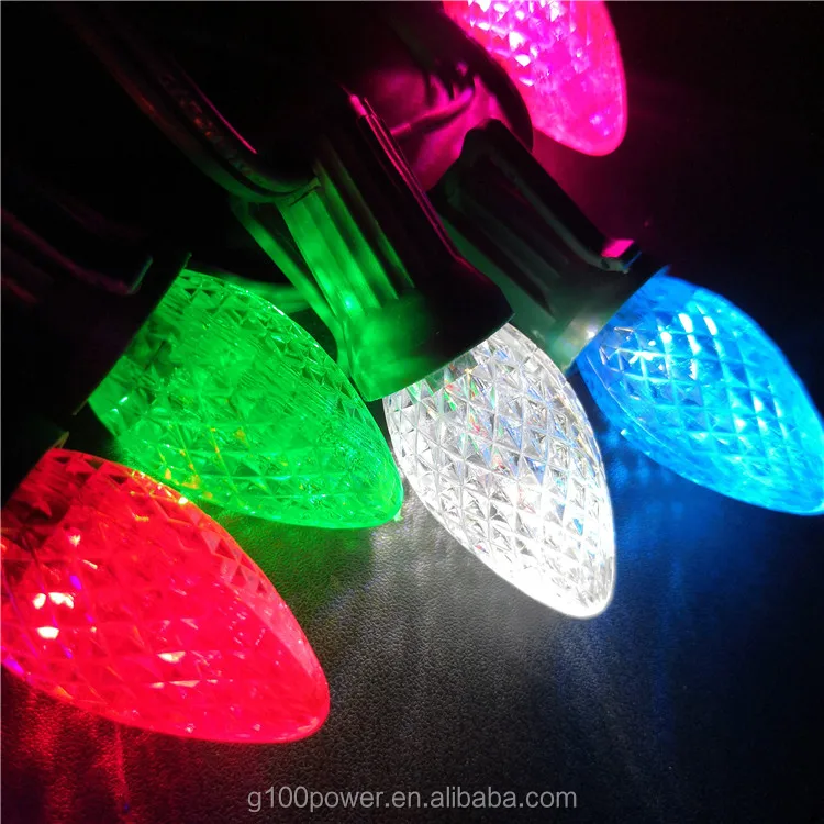 Top Viewing C7 C9 LED Christmas Light Bulbs for Outdoor Holiday Lighting Decorating